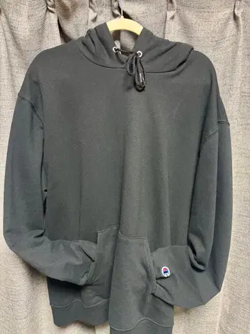 Champion 블랙 후드티 XL