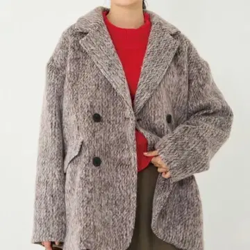 [ 새상품급 ] 라비앙제 샤기 숏코트 브라운