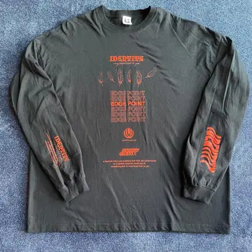 UVERworld EDGE POINT 롱T셔츠 블랙