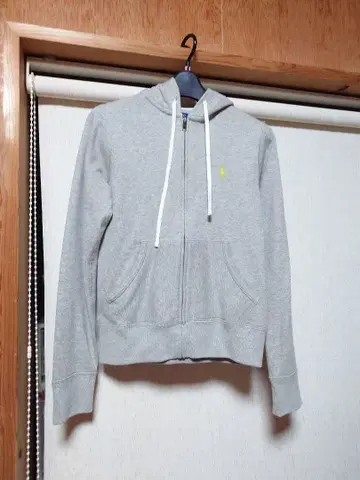 그레이 풀 집업 후드티 랄프 로렌