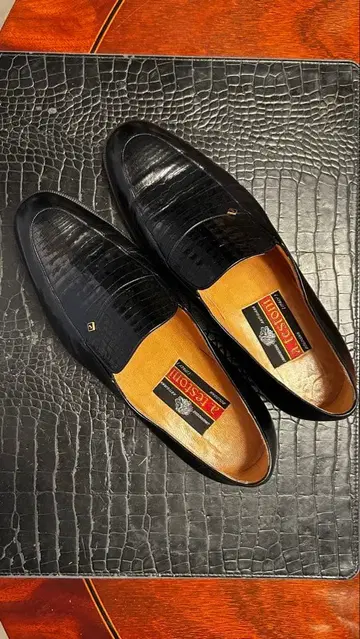 새상품 a.testoni 아.테스토니 로퍼 크로커다일 7G