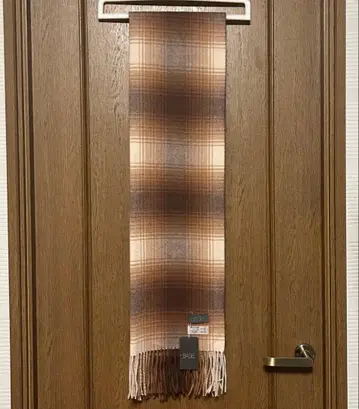 [택 포함 새상품] BASILE 캐시미어 x 울 체크 머플러