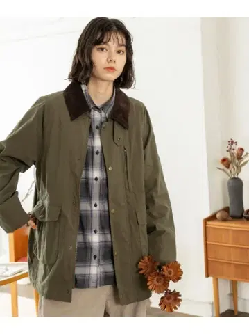 새상품 니코앤드 퀼트 라이너 헌팅 자켓 카키