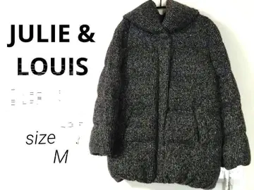 [ 미사용 새상품 ] 줄리&루이스 다운 코트 트위드 겉옷 겨울 페더