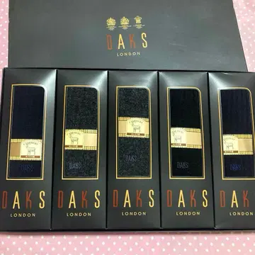 따뜻한 양말 DAKS 닥스 신사 삭스 5족 세트 캐시미어 혼방 미사용