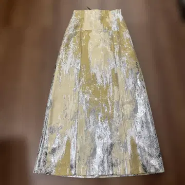 프레이 아이디 플레어 스커트 베이지 실버