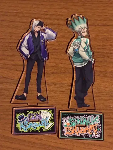 Dr.STONE 아크릴 스탠드 2개 세트 아사기리 겐, 이시가미 센쿠