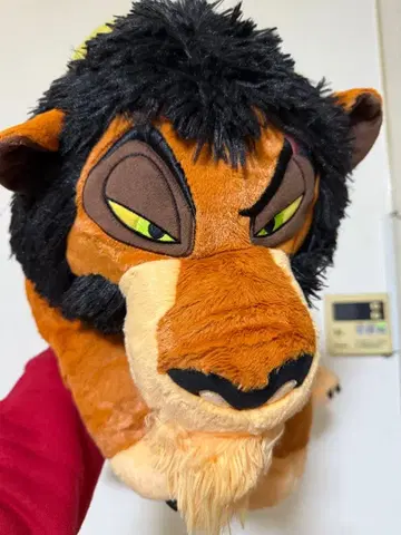 라이온킹 스카 봉제 인형 약 60cm