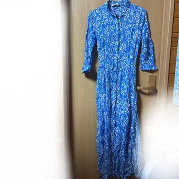 ZARA 꽃무늬 셔츠 원피스 긴팔