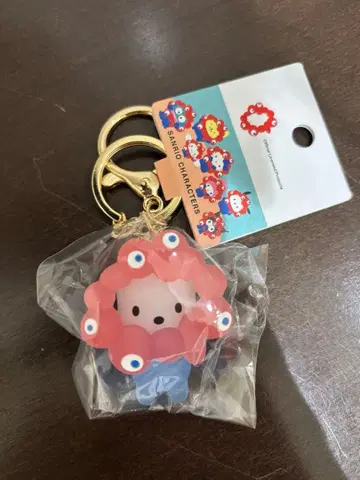 새상품 산리오 미야쿠미야쿠 콜라보 클리어 키링 포차코 오사카 만박