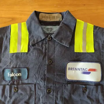 Falcon BRENNTAG 반팔 워크 셔츠 S 사이즈