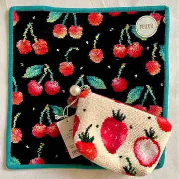 미사용 새상품 러브러리 손수건 & 파우치 세트 페이러 러브러리