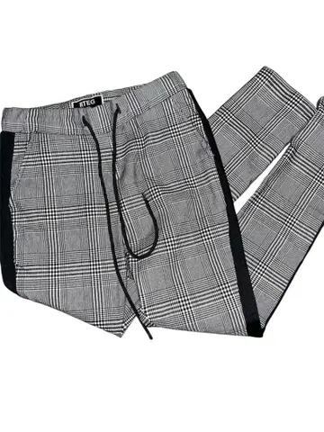 RTEG 체크 무늬 스키니 팬츠