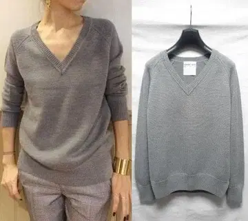 라빠르망 두지엠 클라세 7G V넥 니트