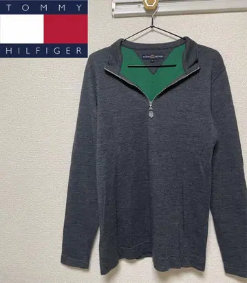 타미힐피거 하프 지퍼 스웨터 M 사이즈