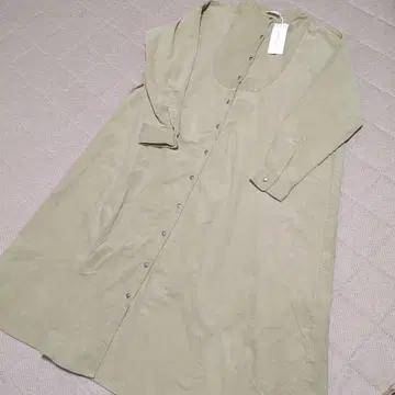 새상품 sm2rhythm 민트 셔츠 원피스 프리 사이즈