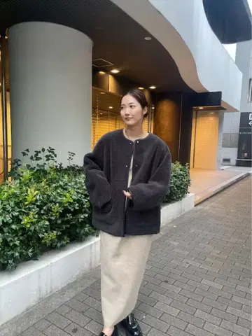 LAGUNAMOON 리버서블 보아 무스탕 블루종 아우터