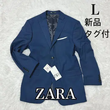 [ 새상품 택 포함 ] ZARA 테일러드 자켓 블루 L 총 안감 814