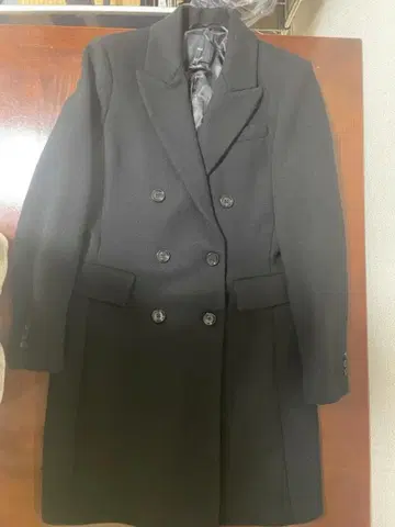 망고 더블 브레스트 겨울용 코트 US-M