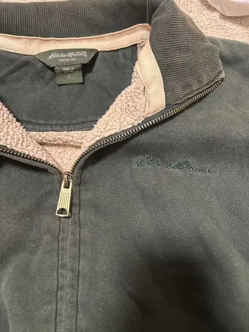 Eddie Bauer 풀 집업 스웨트 셔츠 보아 플리스 라이너 L