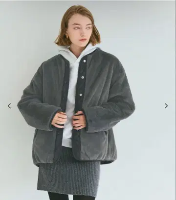 택 포함 새상품 워셔블 리버서블 퀼팅 블루종 차콜 xl