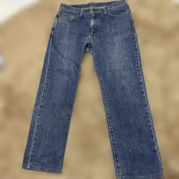 EDWIN 스트레이트 데님 블루