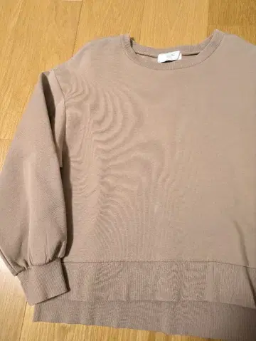 슬로브 이에나 SLOBE IENA 와이드 맨투맨 라이트 브라운 프리