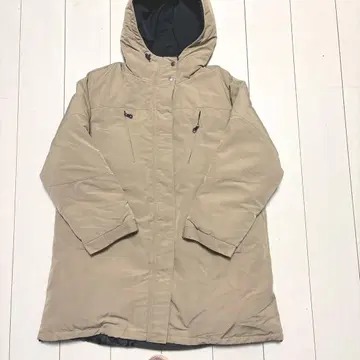 GU 충전솜 미들 기장 코트 아우터 브라운 XXL 빅 사이즈