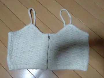eaphi warm knit bustier ivory 에피 뷔스티에