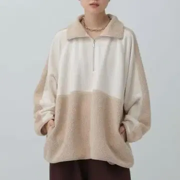 렙심 LEPSIM 보아 절개 ZIP 풀오버