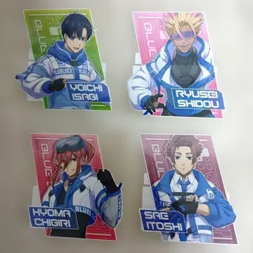 블루 록 캐릭터 씰 스티커 4장 세트