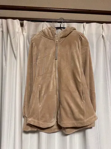 QVC &LOVE 온기를 느끼는 페미닌 형태 후드티 튜닉