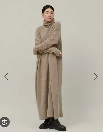 울 포원 니트 원피스