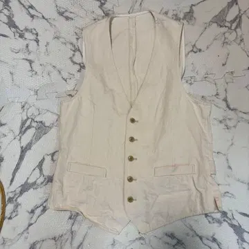 THREE DOTS 아이보리 베스트 M 사이즈