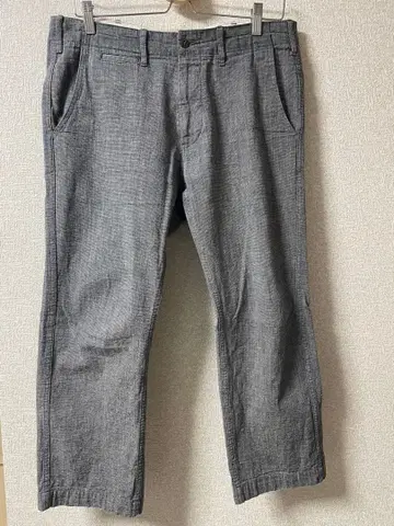 BURGUS PLUS 401Z 지퍼 플라이 치노 트라우저 그레이 중고