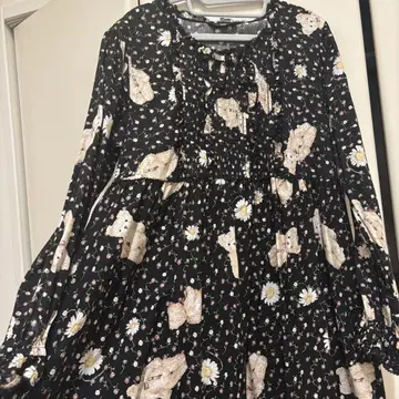 PINK HOUSE 히나기쿠 테디 원피스