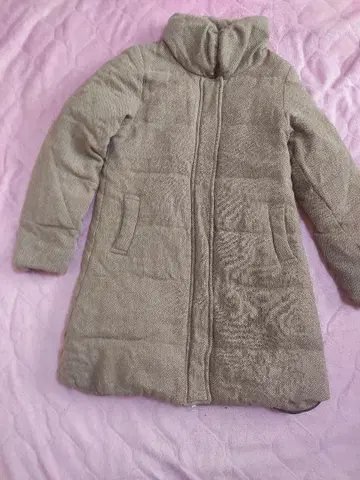 BEAMS HEART 울 혼방 다운 코트 0 S 헤링본