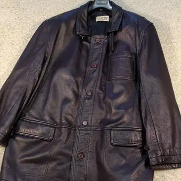 11-7 GIANFRANCO PISANI 카 코트 천연 가죽