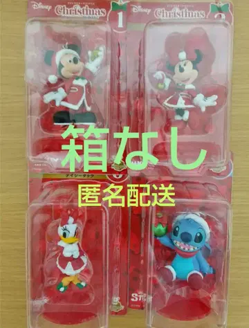 디즈니 미키 미니 크리스마스 오너먼트 4개 세트