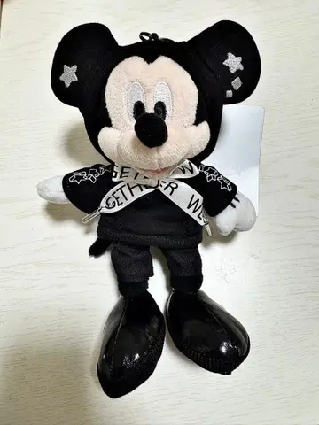 미키 봉제 인형 키링 키체인 Black style