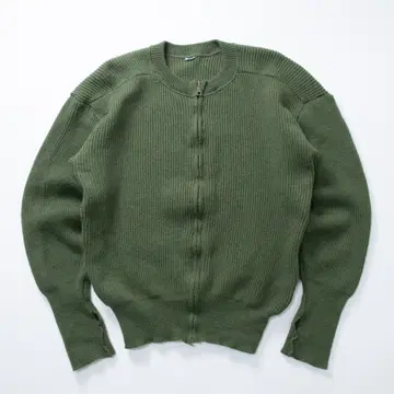 스웨덴군 집업 스웨터 니트 가디건 그린