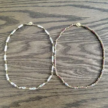 비즈 목걸이 2세트