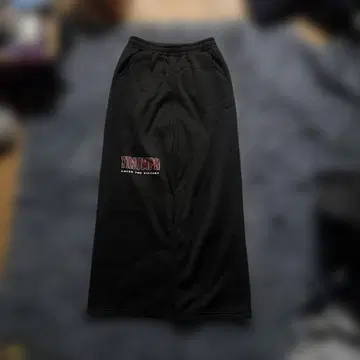 와이드 블랙 스웨트 팬츠