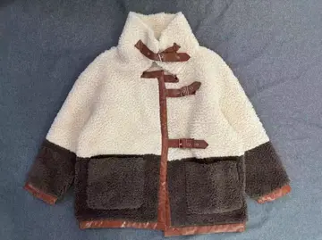 보아 자켓 아이보리/브라운