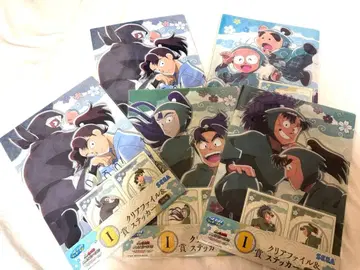 세가 럭키 쿠지 닌타마 란타로 클리어 파일 & 스티커 묶음 판매