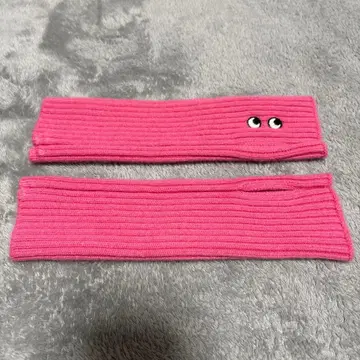 유니클로 캐시미어 니트 암워머 안야 힌드마치 핑크