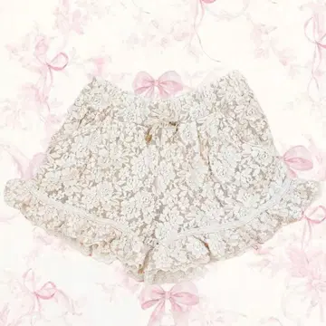 y2k TRALALA 치마바지 숏팬츠 전체 레이스 페어리 그런지