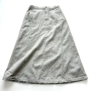 새상품급 슬로브 이에나 롱 스커트 쿨 그레이