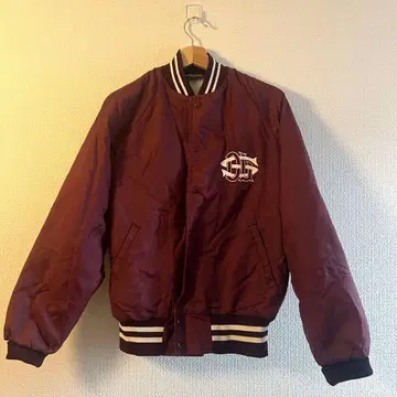 SPORTSMASTER/USA제 바시티 자켓 레드 와인 레드