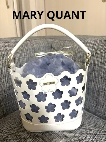미사용 MARY QUANT 마리콴트 펀칭 데이지 토트백